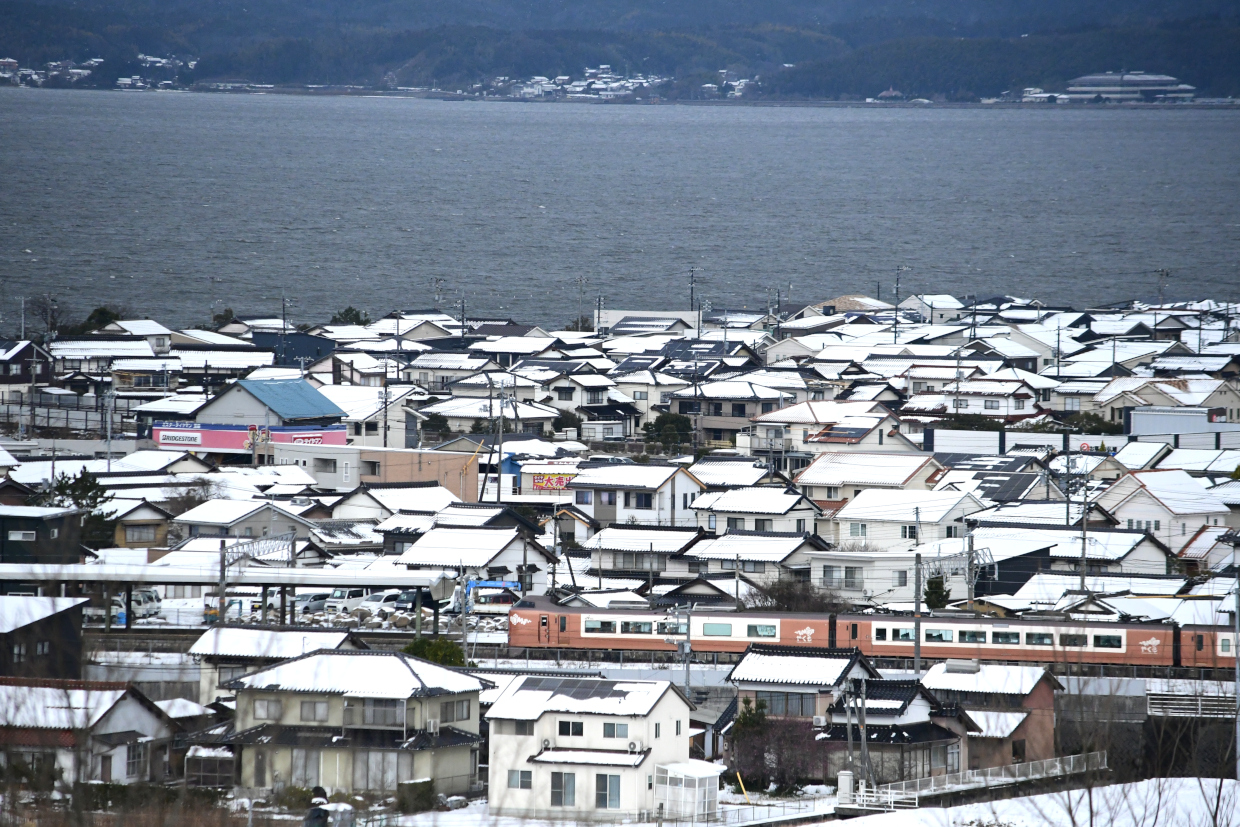 宍道湖と山陰本線