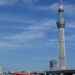 東京スカイツリーと復活した1800系カラー「りょうもう」